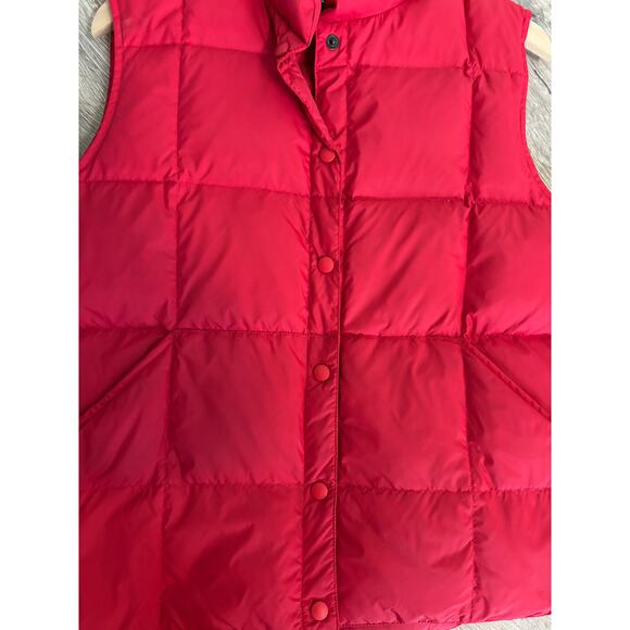 Lands End Down Puffer Vest Size Large Red - Picture 3 of 8